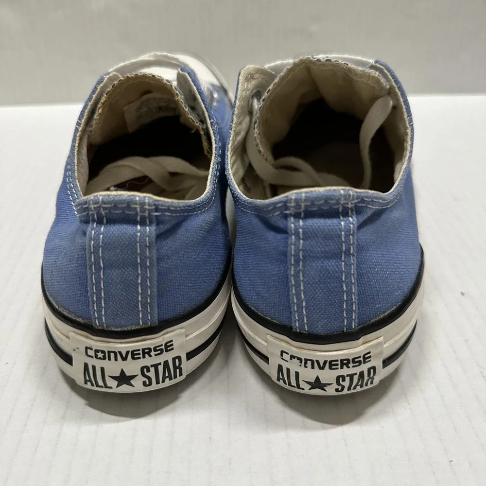 Converse Chuck Taylor All Star Low Shoes Mens 7 Blue Canvas Classic Sneakers - Picture 3 of 8